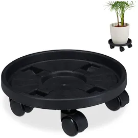 Relaxdays Pflanzenroller rund 2er Set Ø 30 cm