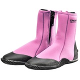 Cressi Isla Boots - Premium Neopren Füßling Für Geräteflosse - Sohle Anti-rutsch, Rosa/Logo Schwarz, S - 38/39