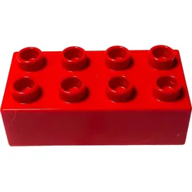 LEGO Duplo 2x4 Steine Rot - 80 Stück - Grundbausteine Red NEU 3011