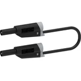 ELECTRO PJP 2717-IEC-CD1-100N Messleitung Lamellenstecker 4 mm Lamellenstecker 4 mm 1.00 m Schwarz 1 St.