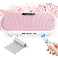 Merach Vibrationsplatte Trainingsgerät mit Bluetooth, 10 Intensitätsstufen, für Ganzkörpertraining,