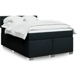 vidaXL Boxspringbett 140 x 200 cm Schwarz