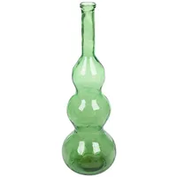 Gilde Vase Balleros aus Glas - bauchige Form - grün - Höhe 100cm x Ø 33cm - Dekovase