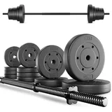 Trex Sport Langhantel Set 28 kg Hantelset mit Langhantelstange 150 cm