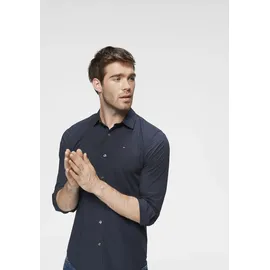 Tommy Hilfiger Original Stretch Slim Fit Langarmhemd Black Iris XL