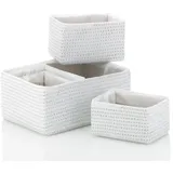 Kela Korbset Rimossa 5-teilig PP-Kunststoff 37 x 22 x 20 cm weiß