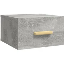 vidaXL Wand-Nachttisch Betongrau 35x35x20 cm