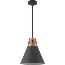 Gtv GIANNI 3-flg. E27 32 cm schwarz/gold Metall