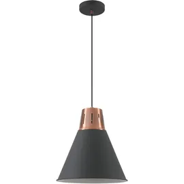 Gtv GIANNI 3-flg. E27 32 cm schwarz/gold Metall