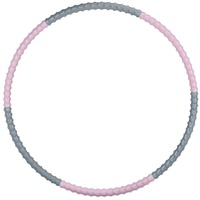 relaxdays Hula-Hoop-Reifen Hula Hoop Reifen Erwachsene grau|rosa