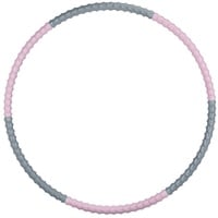 relaxdays Hula-Hoop-Reifen Erwachsene grau|rosa