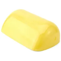 Nklaus Ersatzabdeckung aus Glas für Bankerslampen gelb 22,5x7x13cm Echter