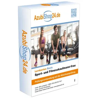 Princoso GmbH AzubiShop24.de Basis-Lernkarten Sport- und Fitnesskaufmann/-frau