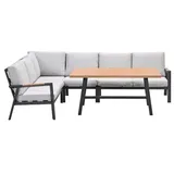 Garden Impressions Elati Loungeset carbon black/valley sand/light teaklook