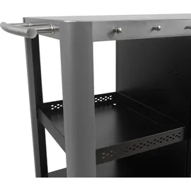 BBQ-Toro Grilltisch 95 x 50 x 80 cm Aluminium Silber