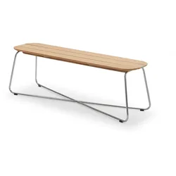 Fritz Hansen - Skagerak Lilium Bank, Teak / Edelstahl