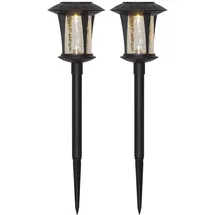 Star Trading LED-Solarlampen Monaco warmweiß 2er Set