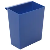 Proregal Einsatzbehälter für viereckigen kegelförmigen Papierkorb HxBxT 26,5x15x24cm | Kunststoff Blau