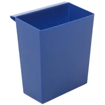 Proregal Einsatzbehälter für viereckigen kegelförmigen Papierkorb HxBxT 26,5x15x24cm | Kunststoff Blau