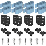 Pool Aufroller Haltebänder Poolabdeckung, 8er Set Haltebänder Poolfolie Solarfolie, Klammern und Befestigungsbänder Solarfolie Poolabdeckung, Aufrollsysteme für Poolfolien Klammern Bänder (Weiß×10)