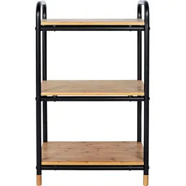 Wenko Beistellregal Loft 42,0 x 33,5 x 69,0 cm Braun, Schwarz