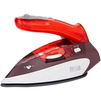 Teesa SLIDE TRAVEL 1100 Reisebügeleisen, rot-weiß-grau