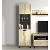 INOSIGN Vitrine Umbria 53,5 x 33 x 191,5 cm Grau