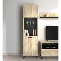 INOSIGN Vitrine Umbria 53,5 x 33 x 191,5 cm Grau