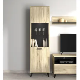 INOSIGN Vitrine Umbria 53,5 x 33 x 191,5 cm Grau