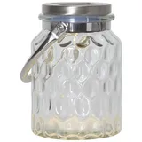 Star Trading Laterne Edelstahl/Glas 11x16 cm 1 Stück Silber/Transparent