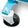 BITUXX 2x Bituxx Rangierhilfe Rangierheber mechanisch Wagenheber Auto Rangierroller Rangierheber belastbar bis 560 kg pro Rangierroller (Blau)