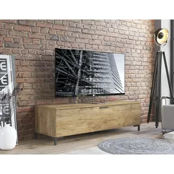 Lowboard INOSIGN "Alternative", braun (kastanie breslau), B:149,9cm H:42,7cm T:48cm, Spanplatte, Sideboards, TV-Sideboard, Breite 150 cm