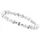 GOOD.designs Perlenarmband aus Howlith-Steinen mit Buchstaben L Weiß onesize