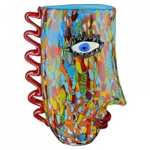 Casablanca by Gilde GILDE Dekovase Vase Gesichtsvase Froozen Mehrfarbig