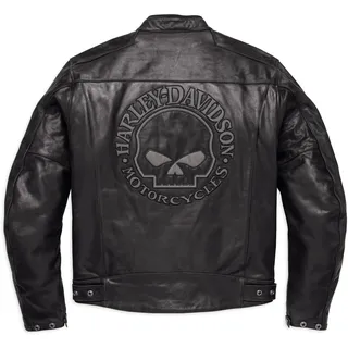 HARLEY-DAVIDSON Reflective Skull Leder Jacke, 98122-17EM, M
