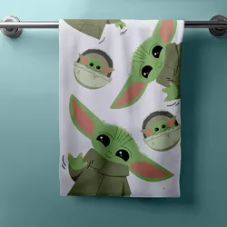 Star Wars Mandalorian Baby Yoda Duschtuch Badetuch  70 x 140 cm