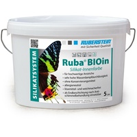 Ruberstein® BIOin Innen Silikatfarbe 5l weiß für Allergiker, Anti-Schimmelfarbe