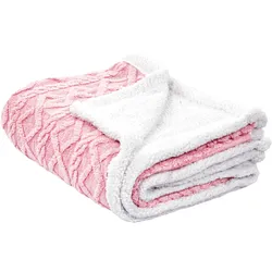Kuscheldecke HONEYCOMB 150 x 200 cm Rosa