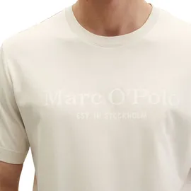 Marc O'Polo Herren T-Shirt, Rundhals - T-SHIRT SHORT SLEEVE, Regular Fit, Baumwolle Beigegrau (Grey Silk) S