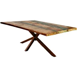 Tisch 180x100 Altholz Metall Esstisch Speisetisch Küchentisch Esszimmer Küche
