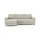 Home Affaire Ecksofa HOME AFFAIRE "MAGHERA universell Schlafsofa mit Bettkasten, Maße B/T/H: 255/142/84cm", creme, B:255cm H:84cm T:142cm, 100% Polyester, Sofas, Ecksofa, L-Form mit Recamiere rechts oder links montierbar, hoher Sitzkomfort