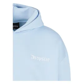 dropsize Heavy Oversize Embo Hoodie - Blau - S