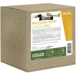Hellma Mini Zucker-Sticks 150 Stück à 2,5 g (375 g)