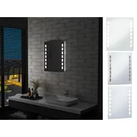 VidaXL Badezimmer-Wandspiegel mit LEDs 50x60 cm
