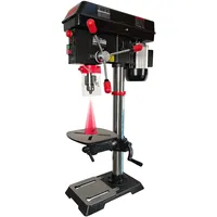Bucktool 305 mm Tischbohrmaschine, 750 W Induktionsmotor, variable Drehzahl 440–2580 U/min, Säulenbohrmaschine mit Laser, Bohrtiefenanschlag und neigbarem Arbeitstisch für Metall, Holz und Kunststoff
