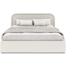 FEDVE Polsterbett, Creme, Textil, 140x200 cm, Schlafzimmer, Betten, Polsterbetten