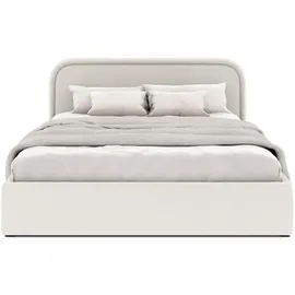 FEDVE Polsterbett, Creme, Textil, 140x200 cm, Schlafzimmer, Betten, Polsterbetten