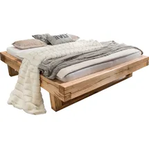 Home Affaire Massivholzbett HOME AFFAIRE "Ultima, hohe Belastbarkeit, Futonbett ohne Kopfteil", beige (natur), B:158cm L:218cm, Betten, Massivholzbett, aus Eiche oder Fichte, FSC-zertifiziert, in vielen Breiten