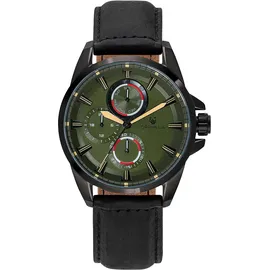 Orphelia Herren Multi Zifferblatt Uhr Eddington mit Echtleder Armband OR71901