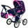 Amia Puppenwagen ''Herz'', mit Tasche